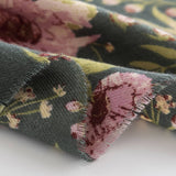 FLORAL PRINT WINTER SCARF SOFT ELEGANT LONG SHAWL_CWASC0462