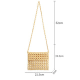 HANDMADE WOODEN BEAD WOVEN SHOULDER BAG_CWAB2009