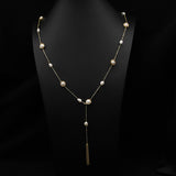 Womens Natural Freshwater Pearl Necklace