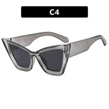 Uv Protection Large Frame Cat Eye Sunglasses_Cwasg0314