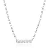 SIMPLE TWELVE ZODIAC STAINLESS STEEL GOLD NECKLACE_CWMM2726
