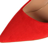 SIMPLE SUEDE SHALLOW MOUTH POINTED HIGH HEELS_CWSHH0037