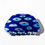 BLUE EYE PRINT HAIR CLAW CREATIVE FRENCH STYLE_CWAHA0315