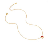 FASHION ROUND ZIRCONIUM CLAVICLE CHAIN NECKLACE_CWAHA0877