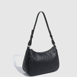 Ostrich Texture Adjustable Underarm Handbag_Cwab5692