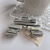Wavy Flower Acetate Hair Claw, Simple Fresh Clip_Cwaha1328