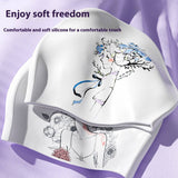 Womens Silicone Waterproof Large Swim Cap_Cwmm6715