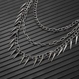 HIP HOP PUNK SPIKED DOUBLE JEANS CHAIN_CWMM4891