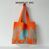 Women Fashionable Knitted Shoulder Bag Handbag_Cwab1512