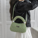 Winter Fashion One-Shoulder Crossbody Plush Bag_Cwab3934