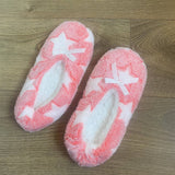 CORAL FLEECE PRINTED SOFT SOLED SOCKS SLIPPERS_CWMS1180