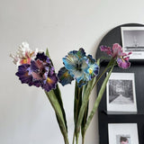 Vintage 2-Head Alice Iris Artificial Flower_Cwmm6515