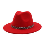 MEN WOMEN RETRO WOOL BLEND FEDORA HAT _CWAH04393