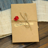 Vintage Kraft Paper Dried Flower Greeting Card_Cwmm1021