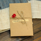Vintage Kraft Paper Dried Flower Greeting Card_Cwmm1021