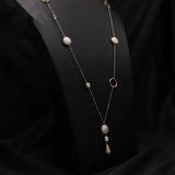 HIGH END BUTTERFLY TEMPERAMENT PEARL NECKLACE_CWAJE3857