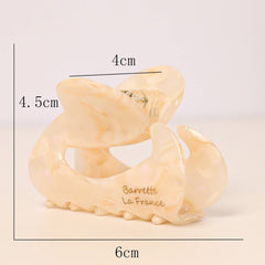 FRENCH ACETATE HALF UP HAIR CLIP IRREGULAR SHAPE_CWAHA2648