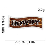 Western Cowboy Graffiti Embroidered Patch_Cwmm4033