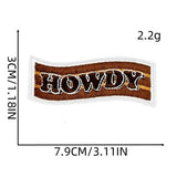 Western Cowboy Graffiti Embroidered Patch_Cwmm4033