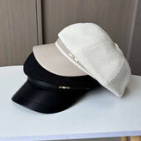 RETRO LITERARY OCTAGONAL HAT BERET_CWAB2909