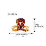 Rainbow Mini Transparent Gripper Claw Clip_Cwaha0721