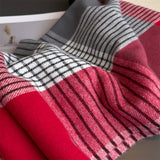 Colorblock Plaid Tassel Scarf Wrap For Winter_Cwasc03275