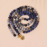 108 BLUE VEIN NETWORK STONE BEADED BRACELET_CWAJE3924
