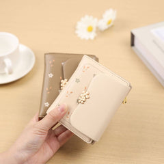 FLORAL TRI FOLD COIN PURSE_CWAB2336