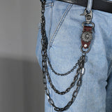 PUNK SKULL PENDANT MULTI LAYERED TROUSER CHAIN_CWMM4879