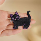 3D CAT EMBROIDERED IRON ON PATCH FOR STAIN REPAIR_CWMM5921