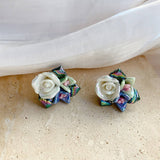 Vintage Art Camellia Forest Earrings