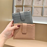 Stone Pattern Bifold Foldable Leather Wallet_Cwab06206