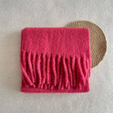 SOFT MERINO WOOL SOLID SCARF WHITE WINTER WRAP_CWASC2294