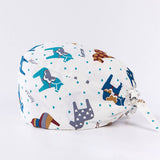 SURGICAL CAP SCRUB CAP COTTON TIE PRINT CAP_CWAH3322
