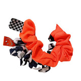 SIMPLE CHECKERED SOLID COLOR HAIR TIE_CWAHA0759