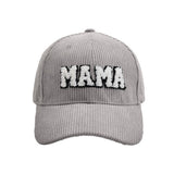 MAMA EMBROIDERED CORDUROY HAT WARM CWAH1218