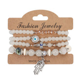 BOHEMIAN PALM EYES CROSS BRACELET_CWAJE2216