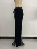 Spicy Girl Velvet Slightly Sagging Long Pants