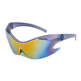 SPORTS WINDPROOF COLORFUL ONE PIECE SUNGLASSES_CWASG0607