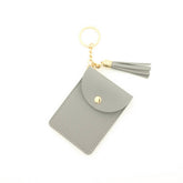 PU LEATHER CARD HOLDER WALLET WITH TASSEL_CWAB4963