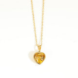 STAINLESS STEEL DECEMBER ZIRCON NECKLACE_CWMM3821