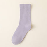 SOLID COLOR BONELESS SOCKS STACKED MID TUBE SOCKS_CWMS1116