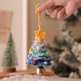 Plush Christmas Ornament Knitted Tree Hanging_Cuab00751
