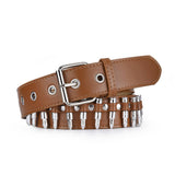 BULLET HEAD OBI PUNK STYLE LADIES PERSONALITY BELT_CWMM0763