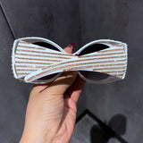 Vintage Round Hand-Set Diamond Sunglasses_Cwasg0817