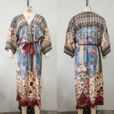 RAYON FLORAL BIKINI COVER UP BEACH CARDIGAN_CWMM6307