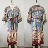 RAYON FLORAL BIKINI COVER UP BEACH CARDIGAN_CWMM6307