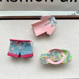 Vacation Hair Claw, Trendy Shorts Slippers Clip
