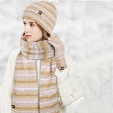 Winter Striped Gradient Scarf Three-Piece Set_Cwmm2869