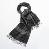 NORDIC PLAID WOOL SCARF WARM WINTER COUPLE WRAP_CWASC2357